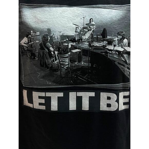 The Beatles Let It Be in Studio Woman’s Black T-Shirt XL - Picture 4 of 7